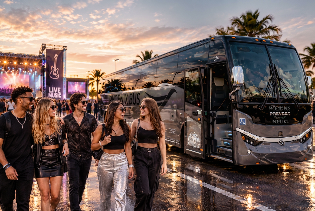 Phoenix Bus Orlando transfer to Karol G concert in Tampa, FL