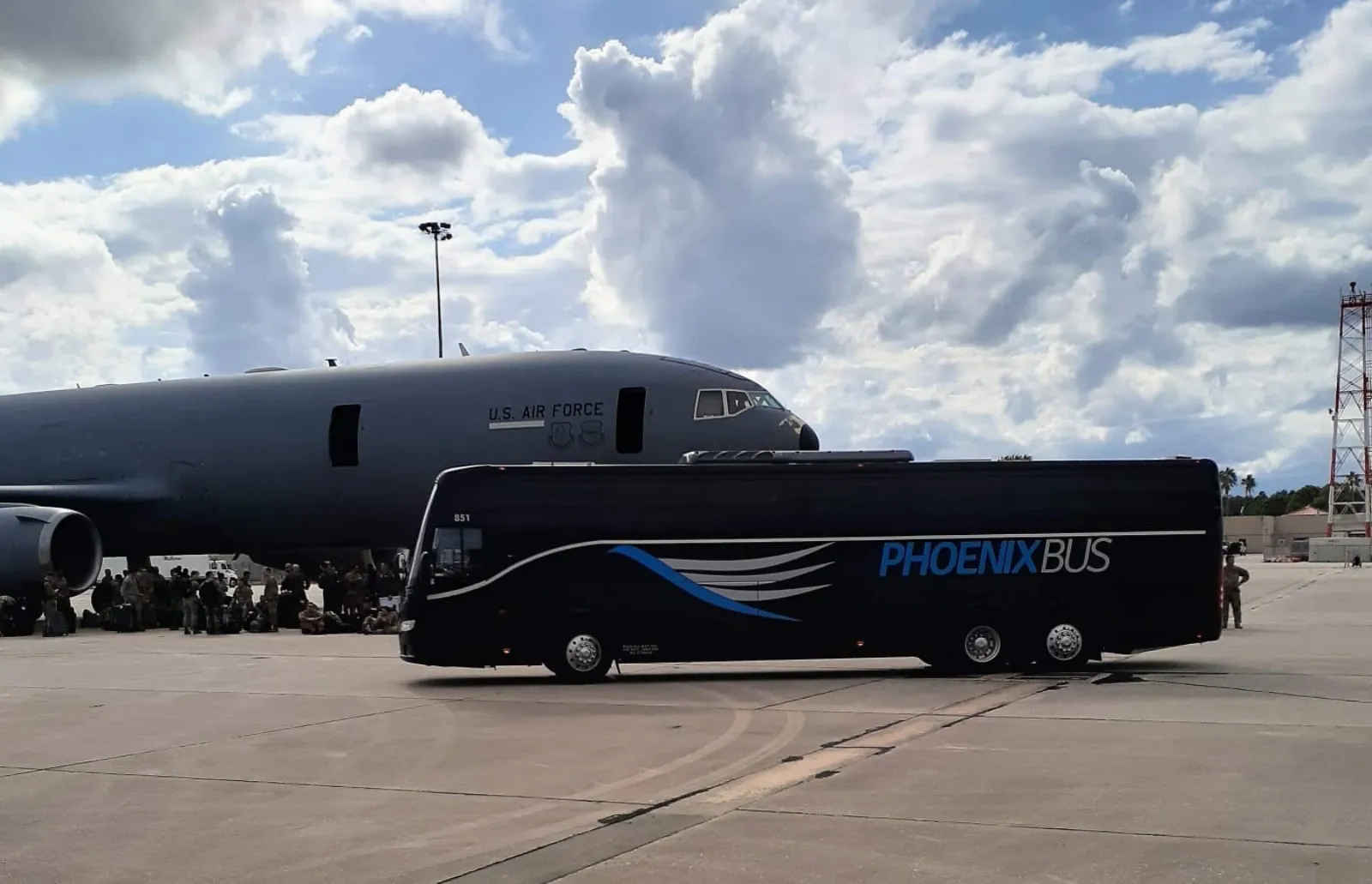 Phoenix Bus at military air base