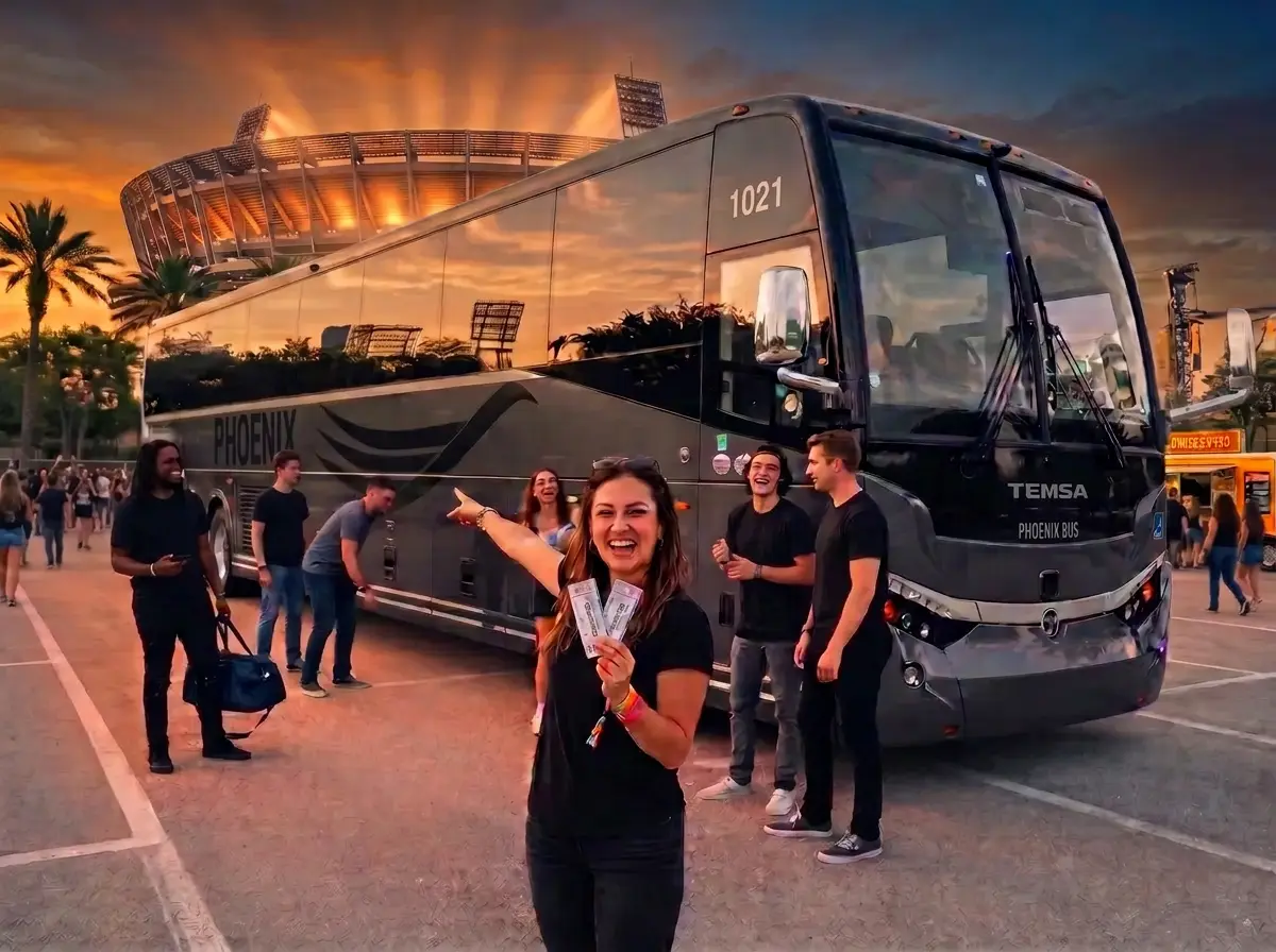 Phoenix Bus Orlando transfer to Ed Sheeran concert in Tampa, FL